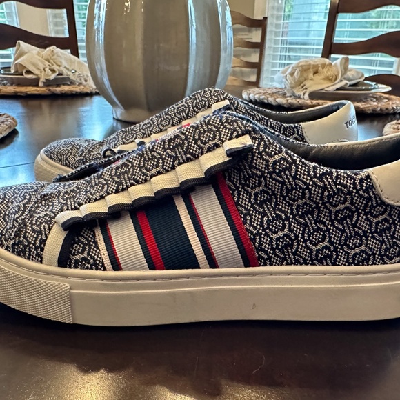 Tory Burch Sport Canvas Slip-On Tennis Shoes -White, Navy, Red - sz 7 -Ltly Worn - Picture 6 of 8